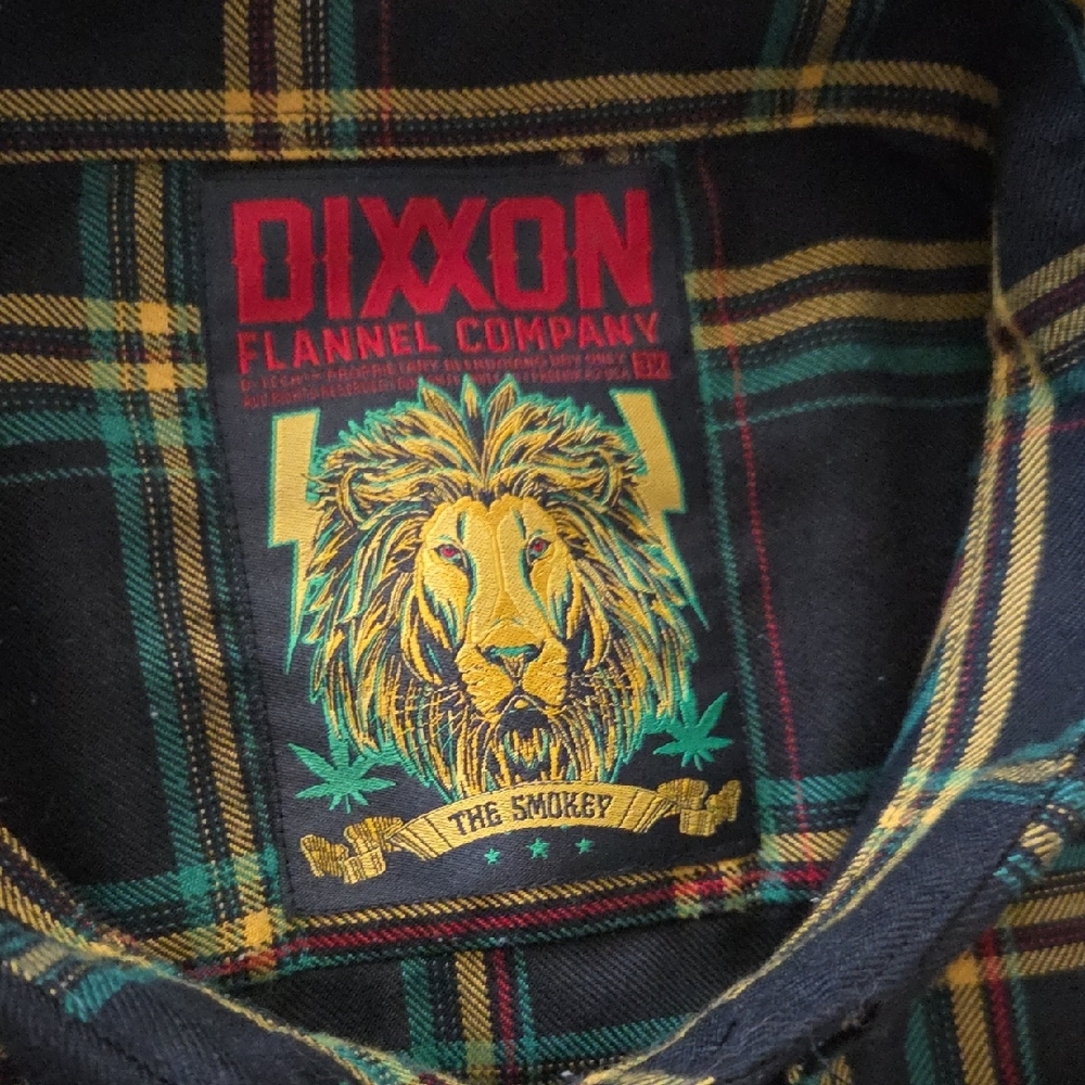 DIXXON Black and Green Plaid Flannel Shirt - Picture 3 of 8